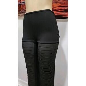 SALLY LAPOINTE black RARE Mate Jersey trousers pants slacks quiet luxury 8 #F